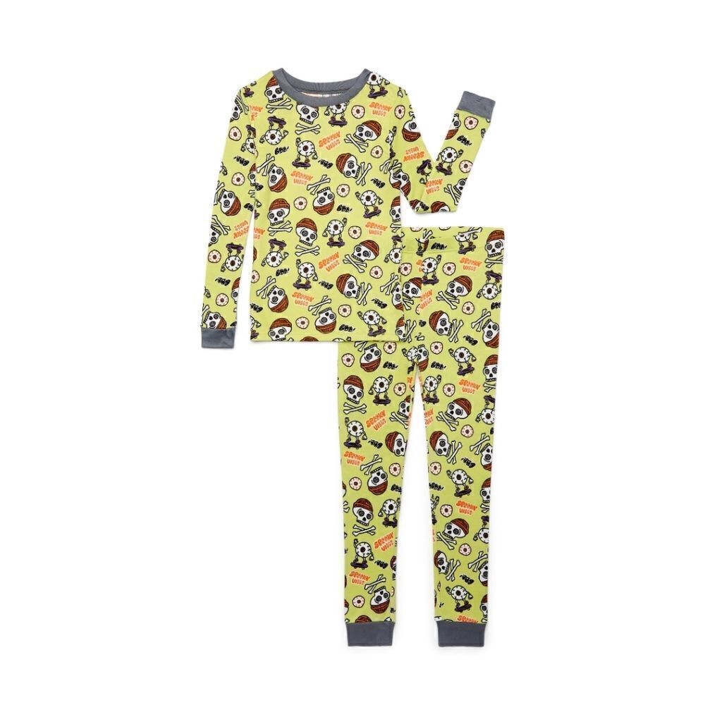 Nwt Wonder Nation Boys Halloween Pirate Skeleton Long Sleeve Pajama Set